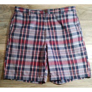 Chaps Mens 36 Waist Red White Blue Relaxed Classics Short Summer Casual Walking